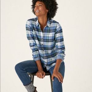 L.L. Bean Flannel Shirt - Purple Multi